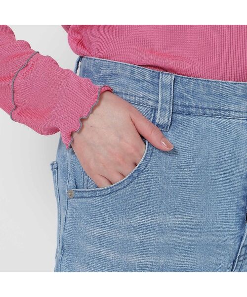 Rose Tiara / ローズティアラ デニムパンツ | 【人気デザイン】【手洗いOK】リボン刺繍ワイドデニム | 詳細10