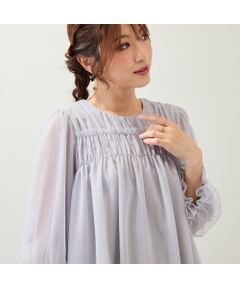 Rose Tiara / ローズティアラ カットソー | 【手洗いOK】チュール重ねカットソー