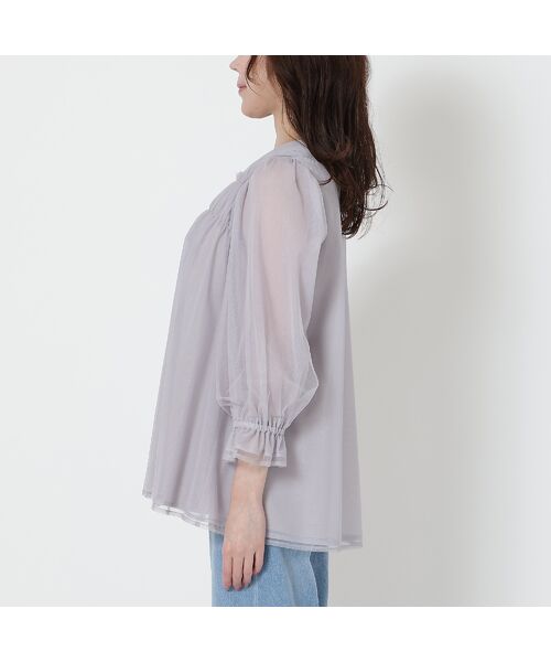 Rose Tiara / ローズティアラ カットソー | 【手洗いOK】チュール重ねカットソー | 詳細8