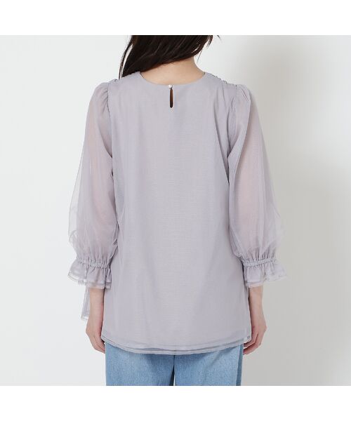 Rose Tiara / ローズティアラ カットソー | 【手洗いOK】チュール重ねカットソー | 詳細9