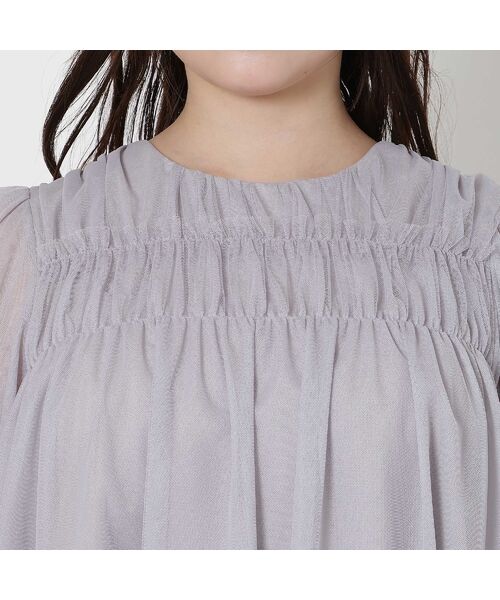 Rose Tiara / ローズティアラ カットソー | 【手洗いOK】チュール重ねカットソー | 詳細10