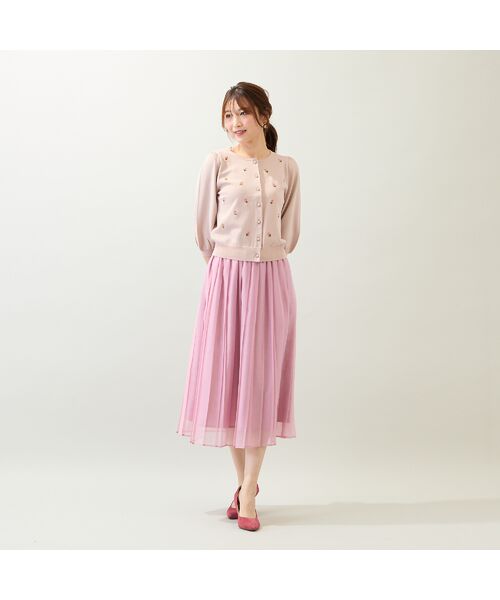 Rose Tiara / ローズティアラ ニット・セーター | 【手洗いOK】つぼみ刺繍ニットカーディガン | 詳細2