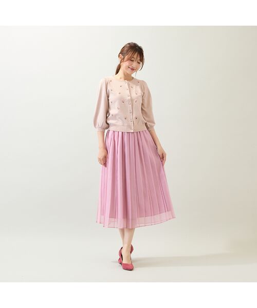 Rose Tiara / ローズティアラ ニット・セーター | 【手洗いOK】つぼみ刺繍ニットカーディガン | 詳細3