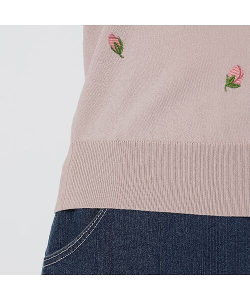 Rose Tiara / ローズティアラ ニット・セーター | 【手洗いOK】つぼみ刺繍ニットカーディガン | 詳細14