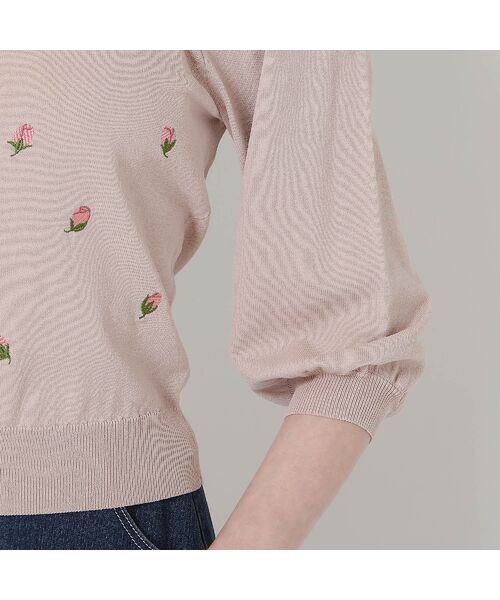 Rose Tiara / ローズティアラ ニット・セーター | 【手洗いOK】つぼみ刺繍ニットカーディガン | 詳細13