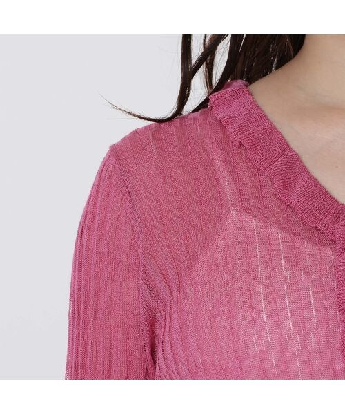 Rose Tiara / ローズティアラ ニット・セーター | クロップドフリルニットカーディガン | 詳細10