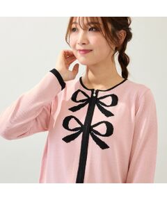 Rose Tiara / ローズティアラ ニット・セーター | 【人気再登場】リボンカーディガン