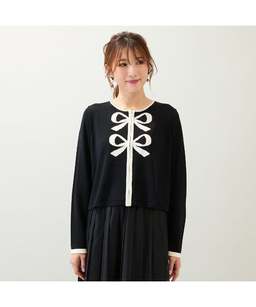 Rose Tiara / ローズティアラ ニット・セーター | 【人気再登場】リボンカーディガン | 詳細2