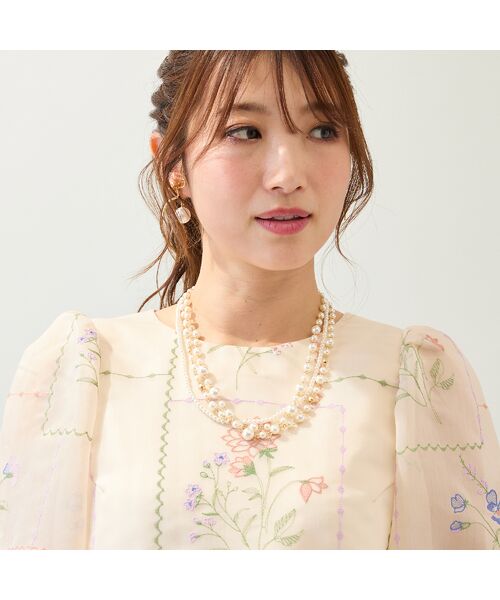 Rose Tiara / ローズティアラ ネックレス・ペンダント・チョーカー | 【3way】3連チョーカータイプネックレス | 詳細1