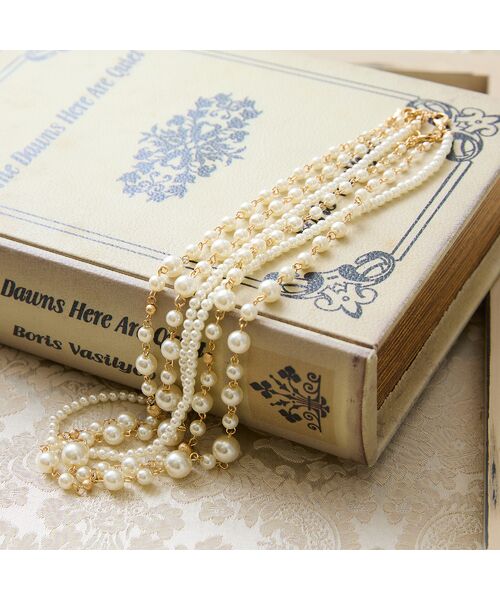 Rose Tiara / ローズティアラ ネックレス・ペンダント・チョーカー | 【3way】3連チョーカータイプネックレス | 詳細2