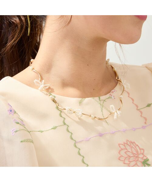 Rose Tiara / ローズティアラ ネックレス・ペンダント・チョーカー | リボンウエーブネックレス | 詳細2