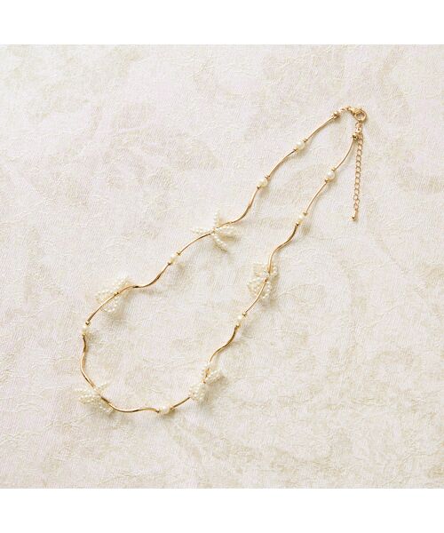 Rose Tiara / ローズティアラ ネックレス・ペンダント・チョーカー | リボンウエーブネックレス | 詳細3