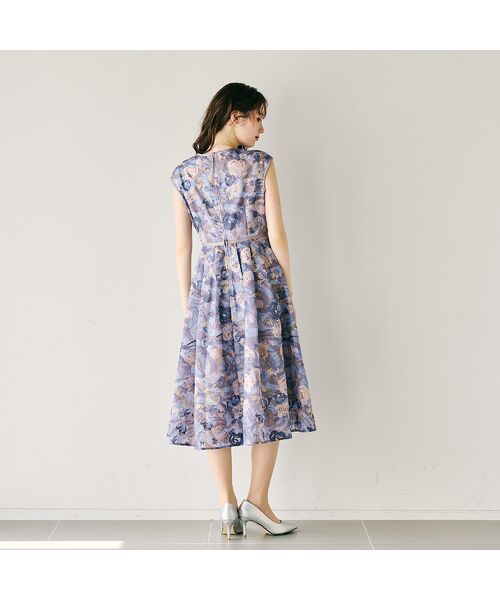 Rose Tiara / ローズティアラ ミニ丈・ひざ丈ワンピース | アールヌーボー調刺繍ワンピース | 詳細2