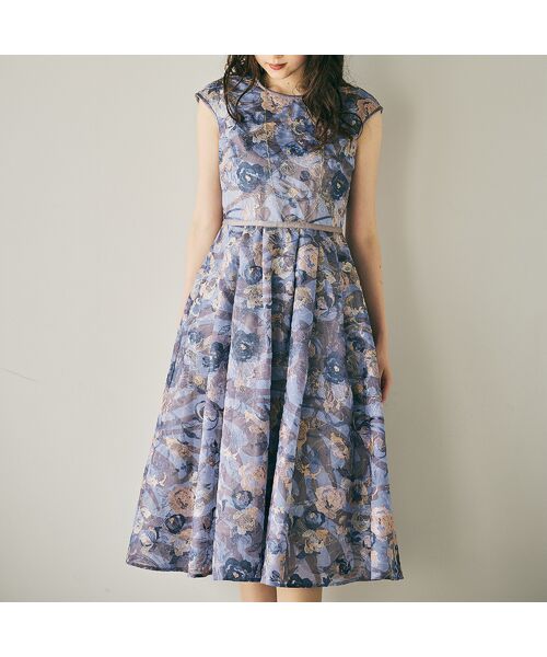 Rose Tiara / ローズティアラ ミニ丈・ひざ丈ワンピース | アールヌーボー調刺繍ワンピース | 詳細11