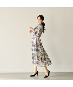 Rose Tiara / ローズティアラ ミニ丈・ひざ丈ワンピース | フラワーチェックプリントワンピース