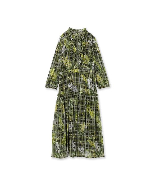 Rose Tiara / ローズティアラ ミニ丈・ひざ丈ワンピース | フラワーチェックプリントワンピース | 詳細16