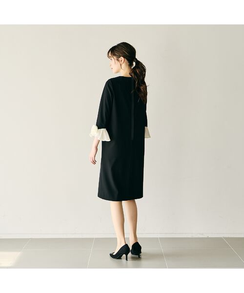 Rose Tiara / ローズティアラ ミニ丈・ひざ丈ワンピース | フラワーモチーフ付スリーブワンピース | 詳細3