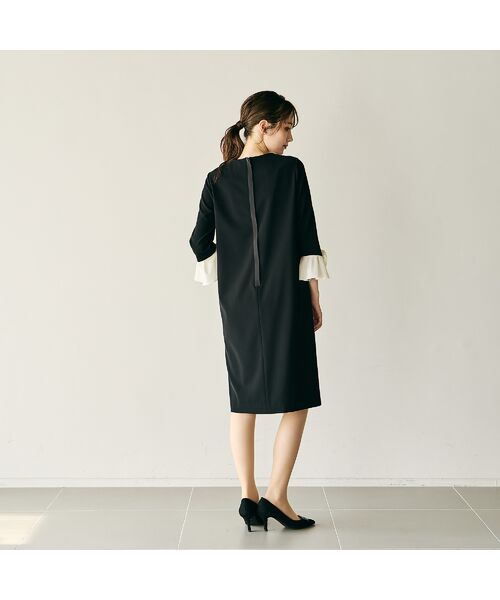 Rose Tiara / ローズティアラ ミニ丈・ひざ丈ワンピース | フラワーモチーフ付スリーブワンピース | 詳細4