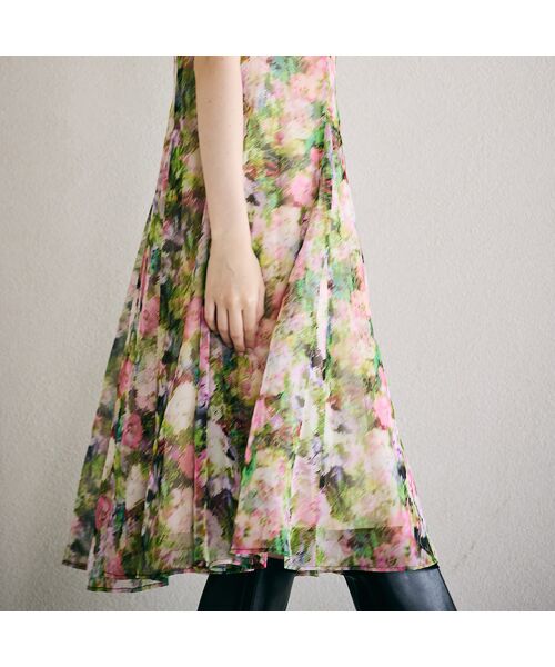 Rose Tiara / ローズティアラ ミニ丈・ひざ丈ワンピース | 8枚接ぎ美シルエットシンプルワンピース | 詳細5