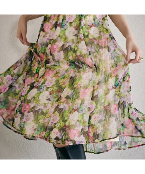 Rose Tiara / ローズティアラ ミニ丈・ひざ丈ワンピース | 8枚接ぎ美シルエットシンプルワンピース | 詳細6