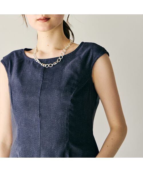 Rose Tiara / ローズティアラ ミニ丈・ひざ丈ワンピース | 8枚接ぎ美シルエットシンプルワンピース | 詳細8