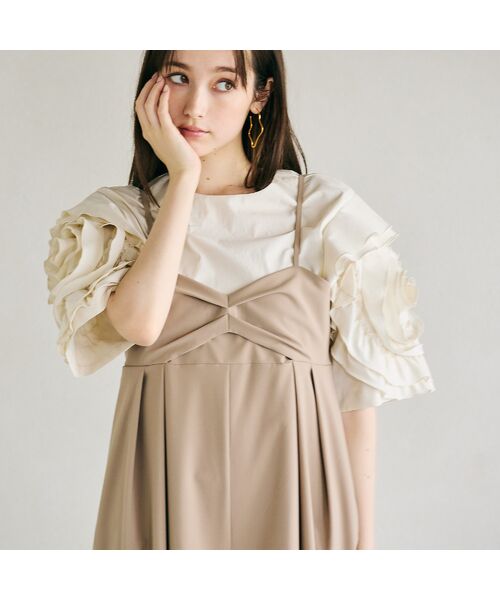 Rose Tiara / ローズティアラ シャツ・ブラウス | ビッグローズスリーブブラウス | 詳細1