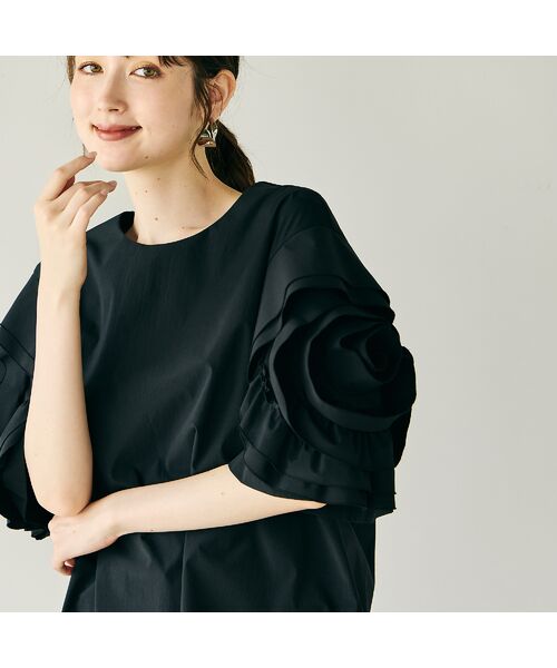 Rose Tiara / ローズティアラ シャツ・ブラウス | ビッグローズスリーブブラウス | 詳細6