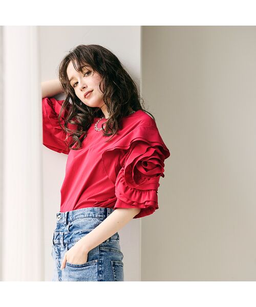 Rose Tiara / ローズティアラ シャツ・ブラウス | ビッグローズスリーブブラウス | 詳細9