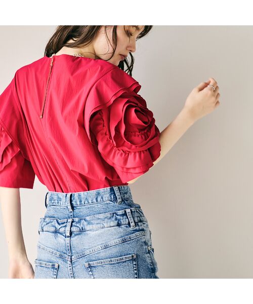 Rose Tiara / ローズティアラ シャツ・ブラウス | ビッグローズスリーブブラウス | 詳細12