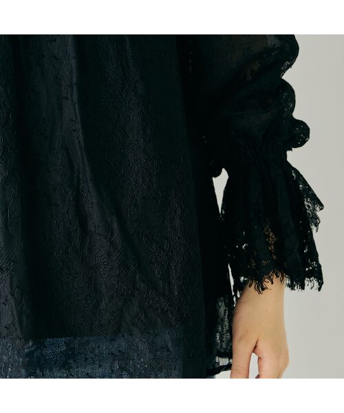 Rose Tiara / ローズティアラ シャツ・ブラウス | フラワーモチーフ付きレースブラウス | 詳細12