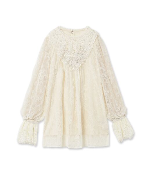 Rose Tiara / ローズティアラ シャツ・ブラウス | フラワーモチーフ付きレースブラウス | 詳細13