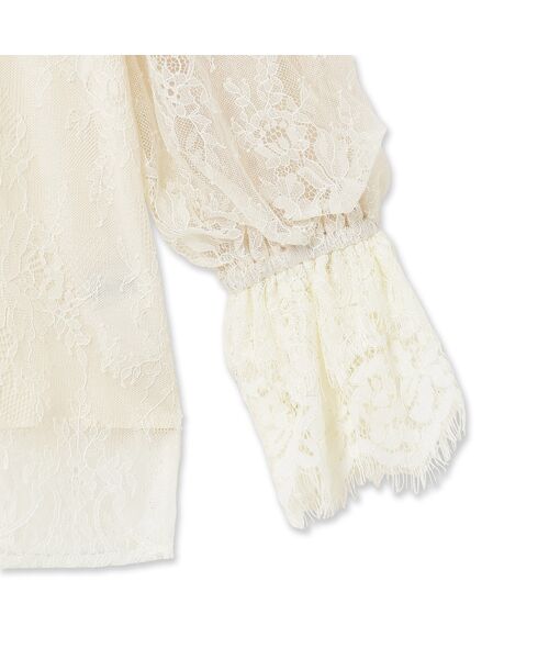 Rose Tiara / ローズティアラ シャツ・ブラウス | フラワーモチーフ付きレースブラウス | 詳細15