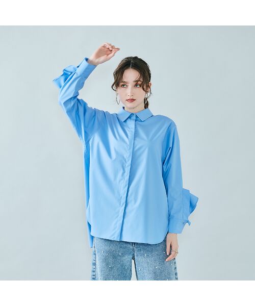 Rose Tiara / ローズティアラ シャツ・ブラウス | 袖口フリル開きブラウス | 詳細1