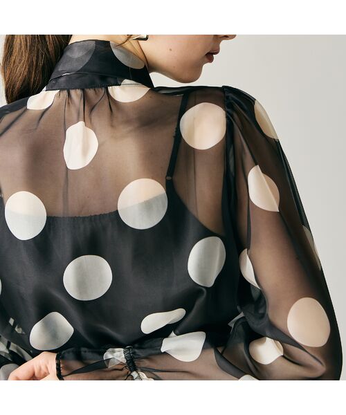 Rose Tiara / ローズティアラ シャツ・ブラウス | リボンタイブラウス/ ドット | 詳細4