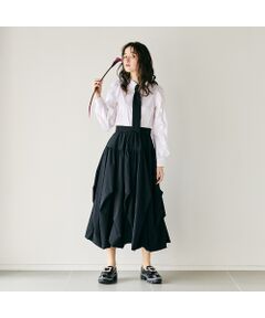 Rose Tiara / ローズティアラ ミニ・ひざ丈スカート | タックバルーンスカート