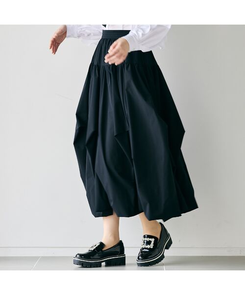 Rose Tiara / ローズティアラ ミニ・ひざ丈スカート | タックバルーンスカート | 詳細1