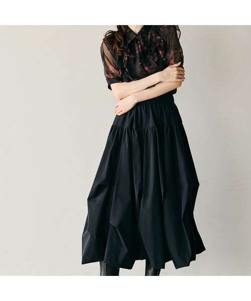 Rose Tiara / ローズティアラ ミニ・ひざ丈スカート | タックバルーンスカート | 詳細4