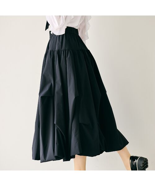 Rose Tiara / ローズティアラ ミニ・ひざ丈スカート | タックバルーンスカート | 詳細8