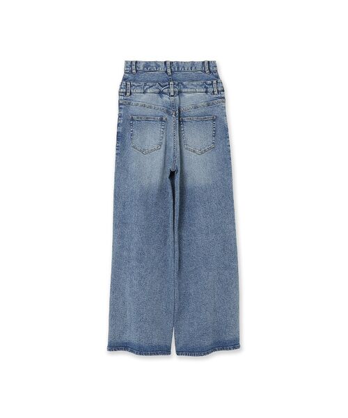Rose Tiara / ローズティアラ デニムパンツ | ダブルベルトデニム | 詳細10