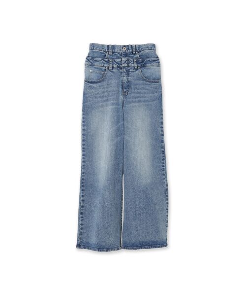 Rose Tiara / ローズティアラ デニムパンツ | ダブルベルトデニム | 詳細9