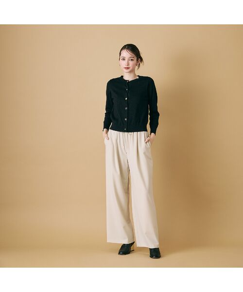 Rose Tiara / ローズティアラ その他パンツ | リラックスワイドパンツ/Beige | 詳細2