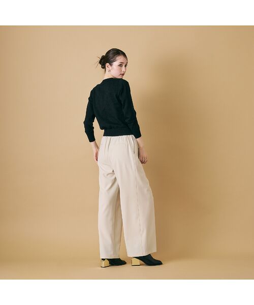 Rose Tiara / ローズティアラ その他パンツ | リラックスワイドパンツ/Beige | 詳細4