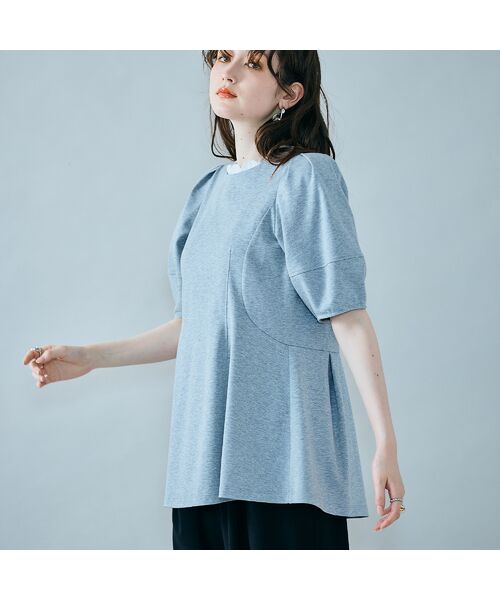 ソロモンサクラさま　ローズティアラ　ペプラム切替カットソー　46 新品 くらはしれいコラボ】クルーネックカットソー（82125502