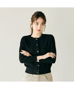 Rose Tiara / ローズティアラ ニット・セーター | ミニビジュー釦カーディガン