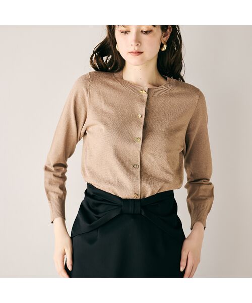 Rose Tiara / ローズティアラ ニット・セーター | ミニビジュー釦カーディガン | 詳細3