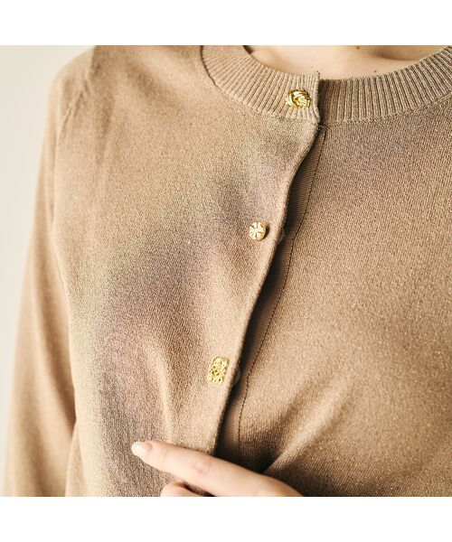 Rose Tiara / ローズティアラ ニット・セーター | ミニビジュー釦カーディガン | 詳細4