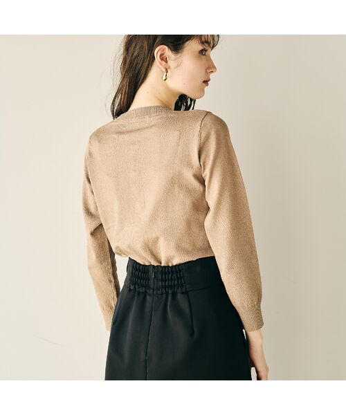 Rose Tiara / ローズティアラ ニット・セーター | ミニビジュー釦カーディガン | 詳細5