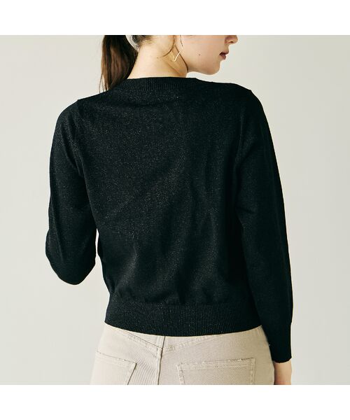 Rose Tiara / ローズティアラ ニット・セーター | ミニビジュー釦カーディガン | 詳細7