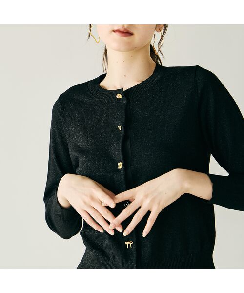 Rose Tiara / ローズティアラ ニット・セーター | ミニビジュー釦カーディガン | 詳細8