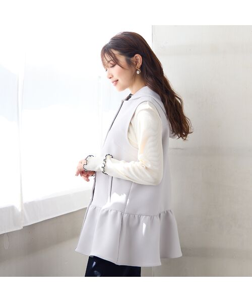 Rose Tiara / ローズティアラ ベスト | 【2WAY】【UVカット/防シワ/リサイクル素材】フード付きジレ | 詳細2